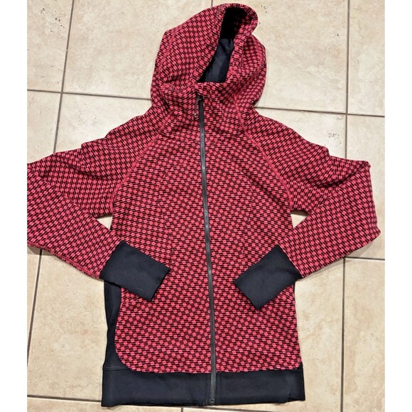 Lululemon Hoodie Womens 6 Scuba Pink III Deep Dive Berry Rumble Full Zip Winter - Picture 1 of 7